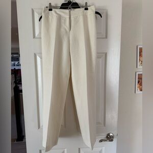 Ann Taylor Petite Ivory Linen Dress Pants - size 2P